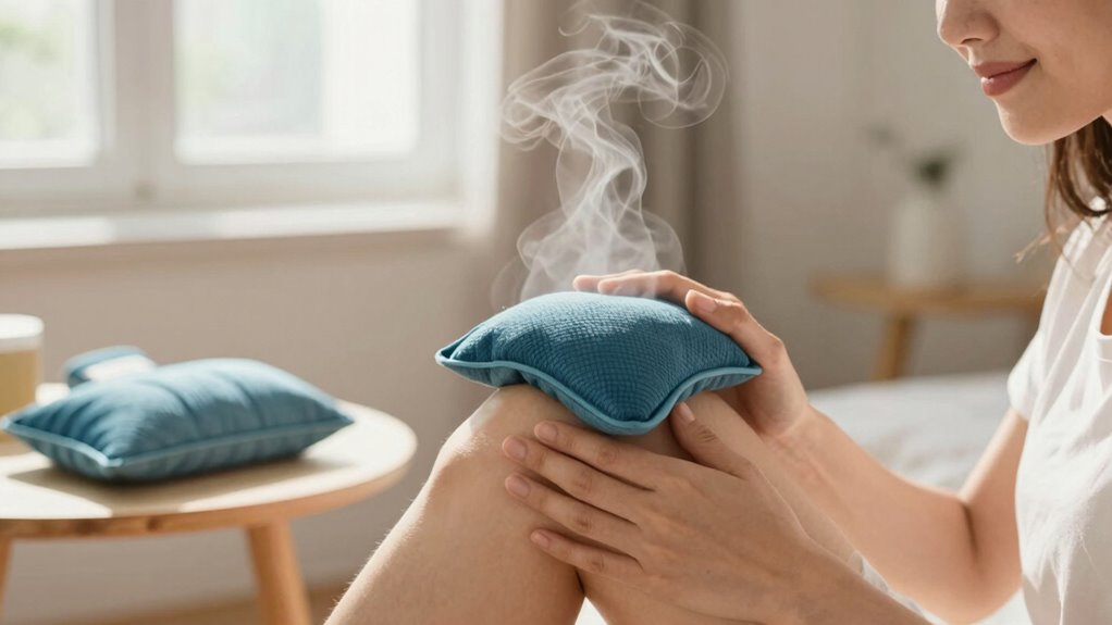 apply warmth after inflammation