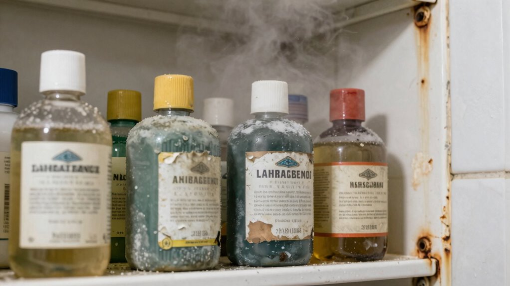 bathroom storage deterioration signs