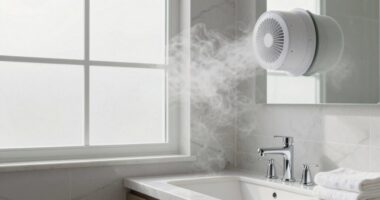 bathroom ventilation improves skin
