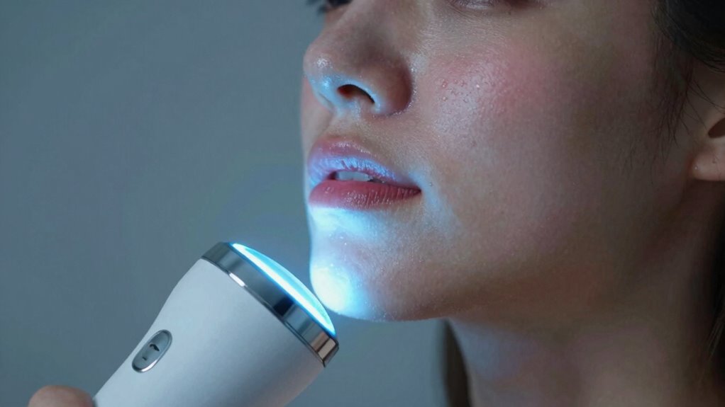 blue and red light therapy