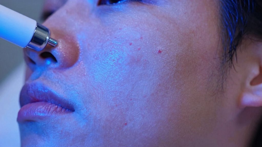 blue light acne therapy risks