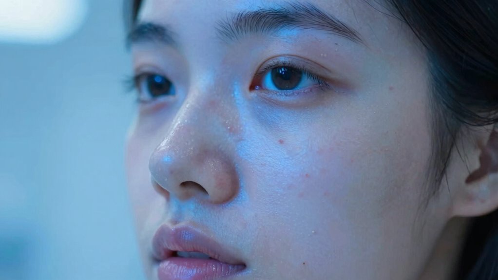 blue light promotes skin healing