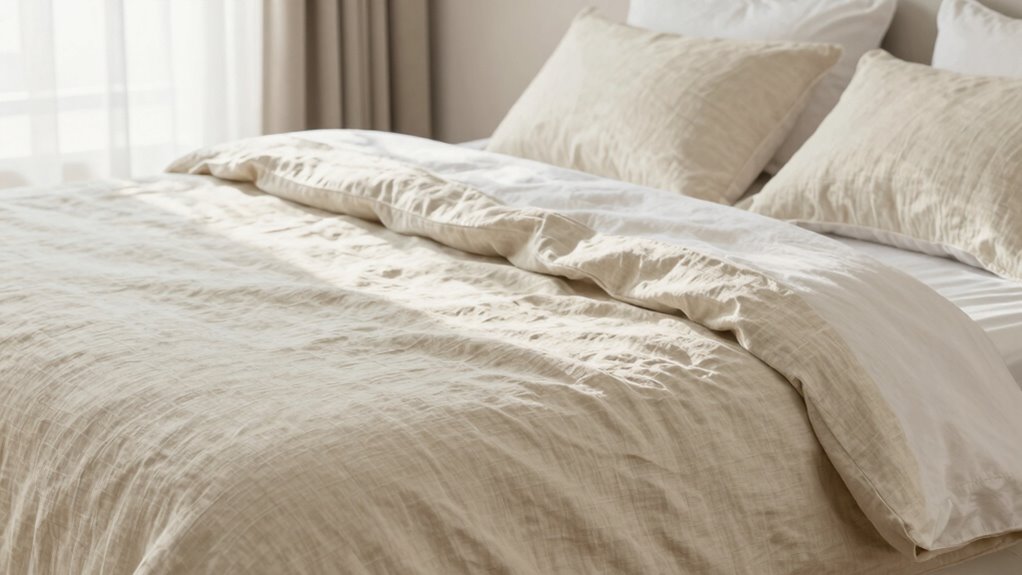 breathable linen sheet selection