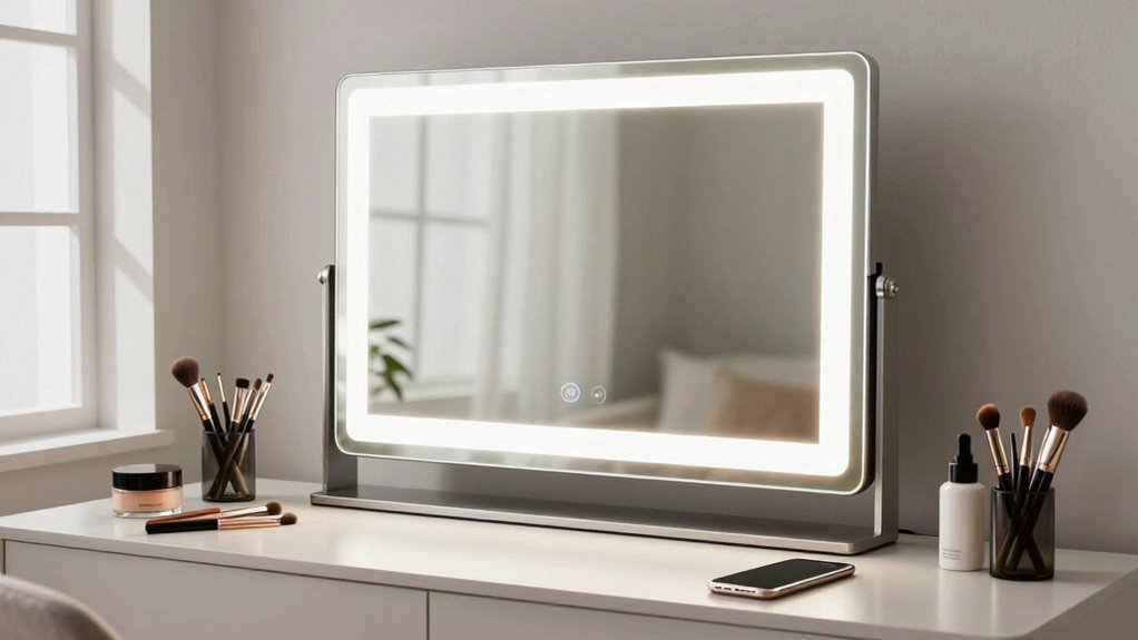 bright adjustable durable mirror