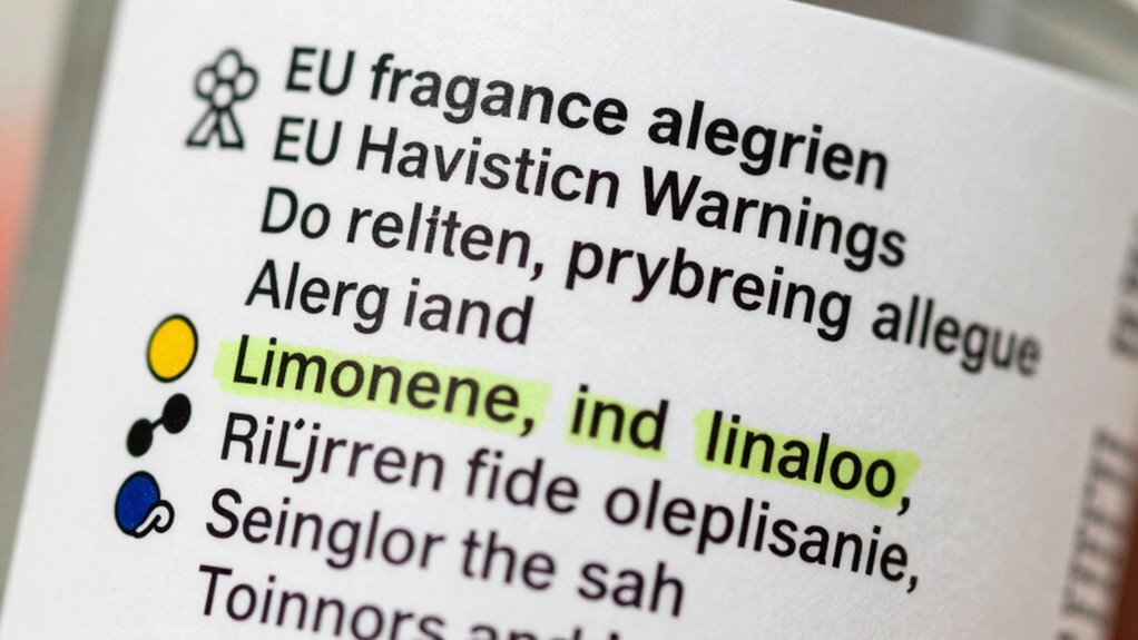 check labels for allergens