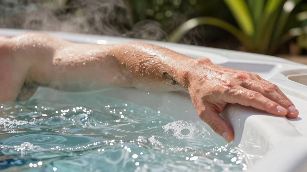 chlorine heat skin damage