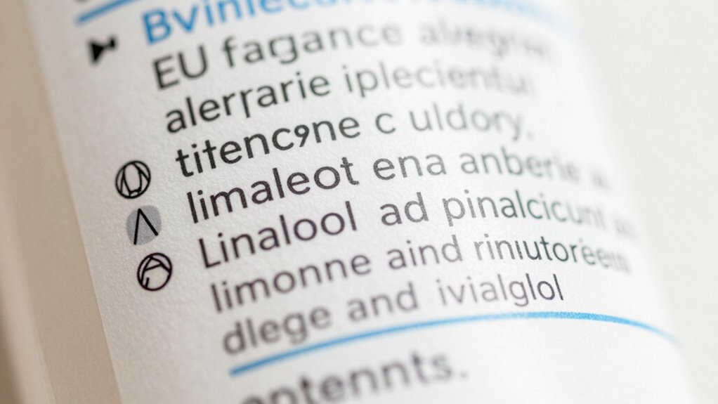 clear allergen labeling information