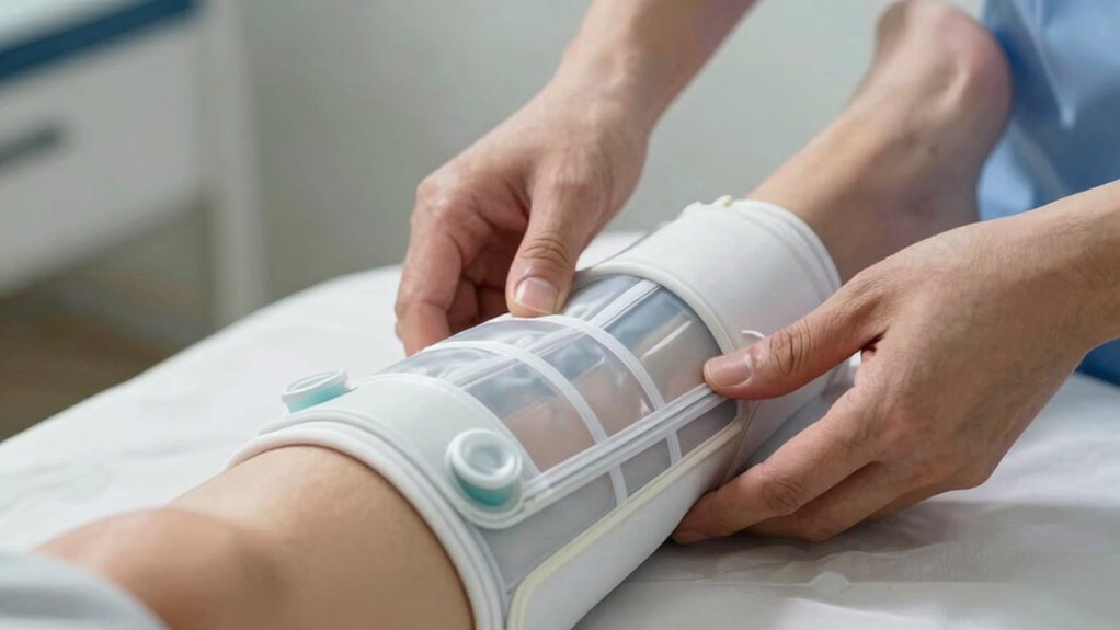 compression improves fluid drainage