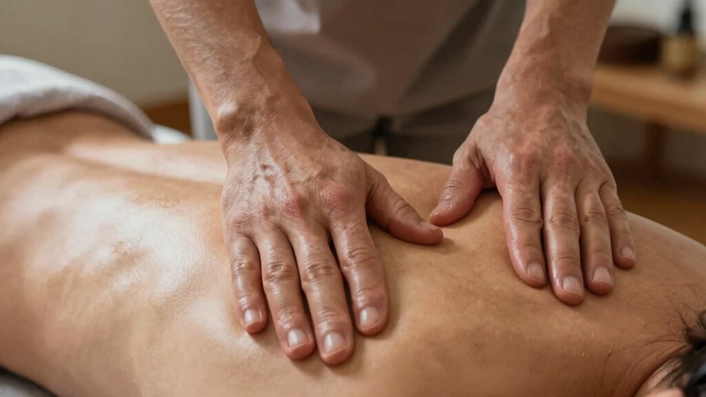 consistent gentle pressure application