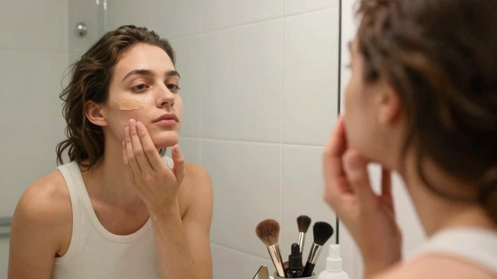 consistent quick makeup routine