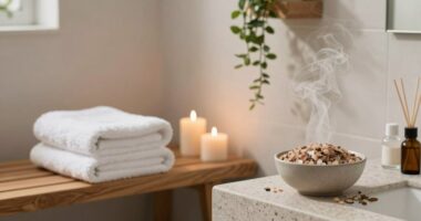 create a calming home spa