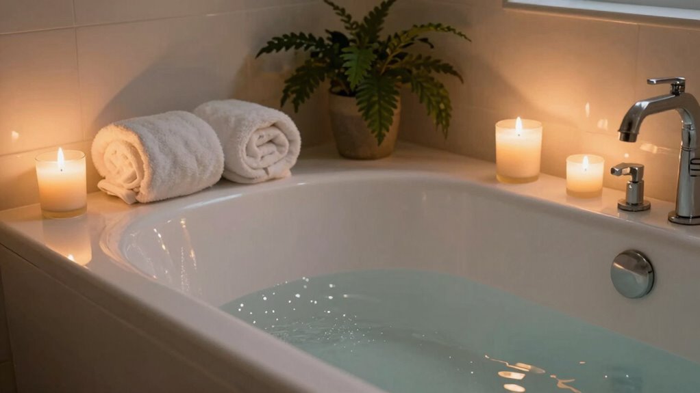 create calming spa lighting