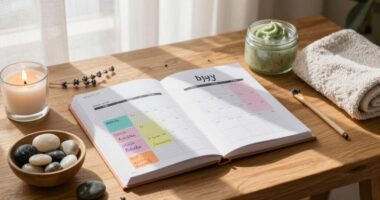 create consistent weekly self care routines