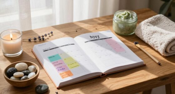create consistent weekly self care routines