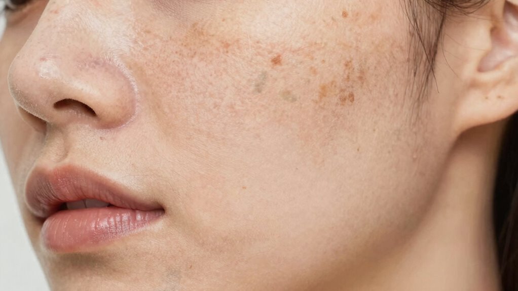 dark patches from hormonal changes