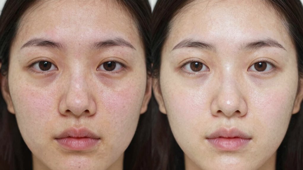 early skin redness reduction