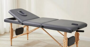 ergonomic portable massage setup