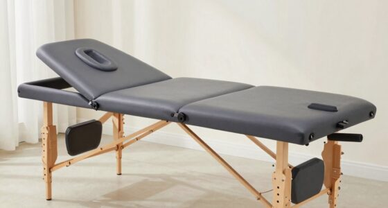 ergonomic portable massage setup