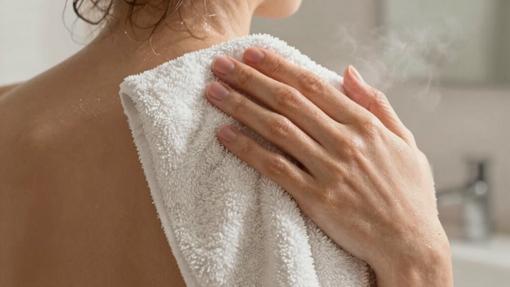 gentle drying prevents skin damage