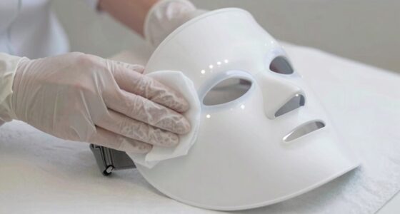 gentle led mask cleaning