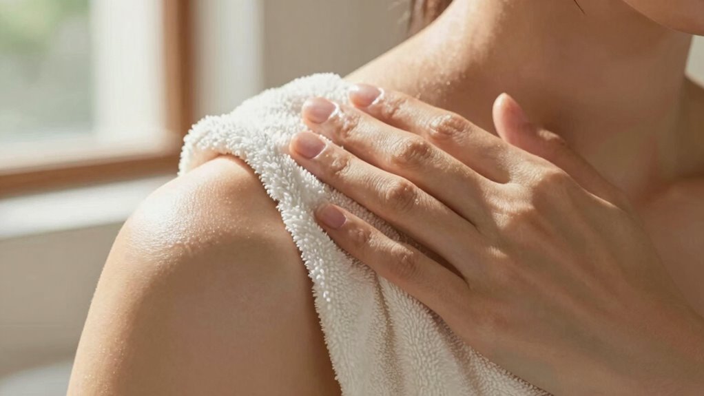 gentle soft towel drying