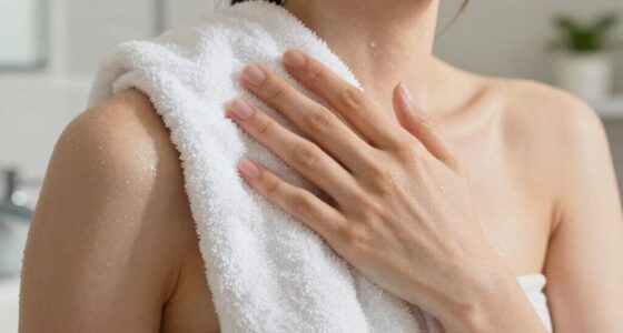 gentle towel patting technique