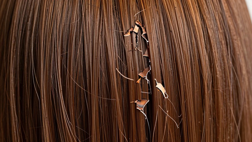 heat breaks hair proteins