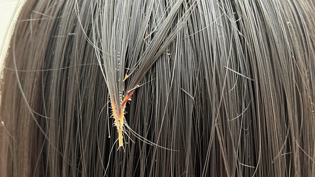 heat damage hair signs