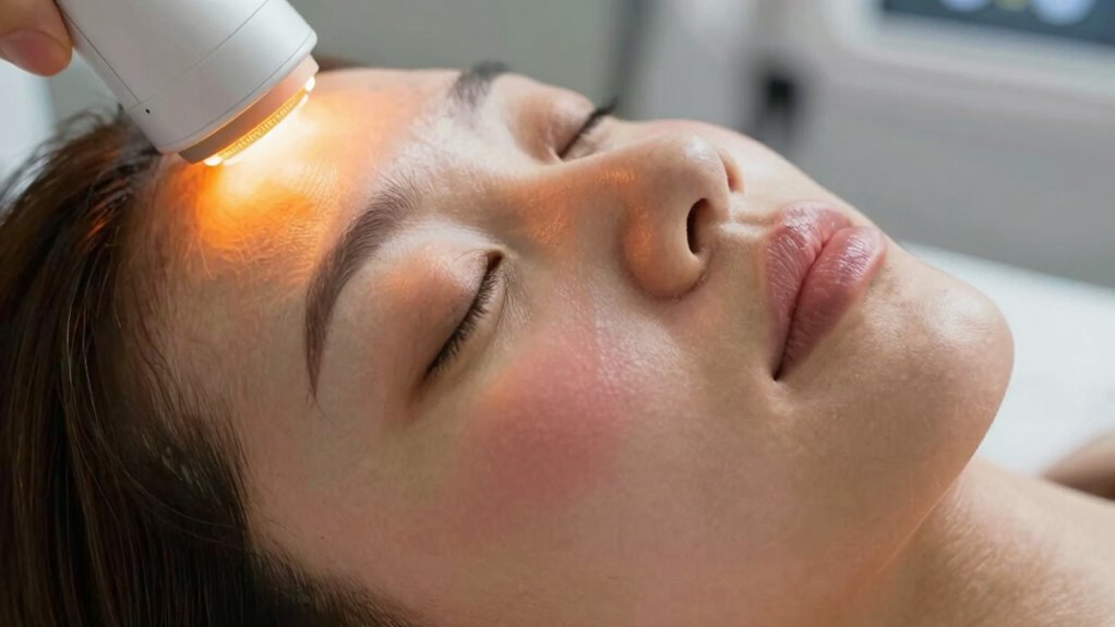 heat stimulates collagen growth