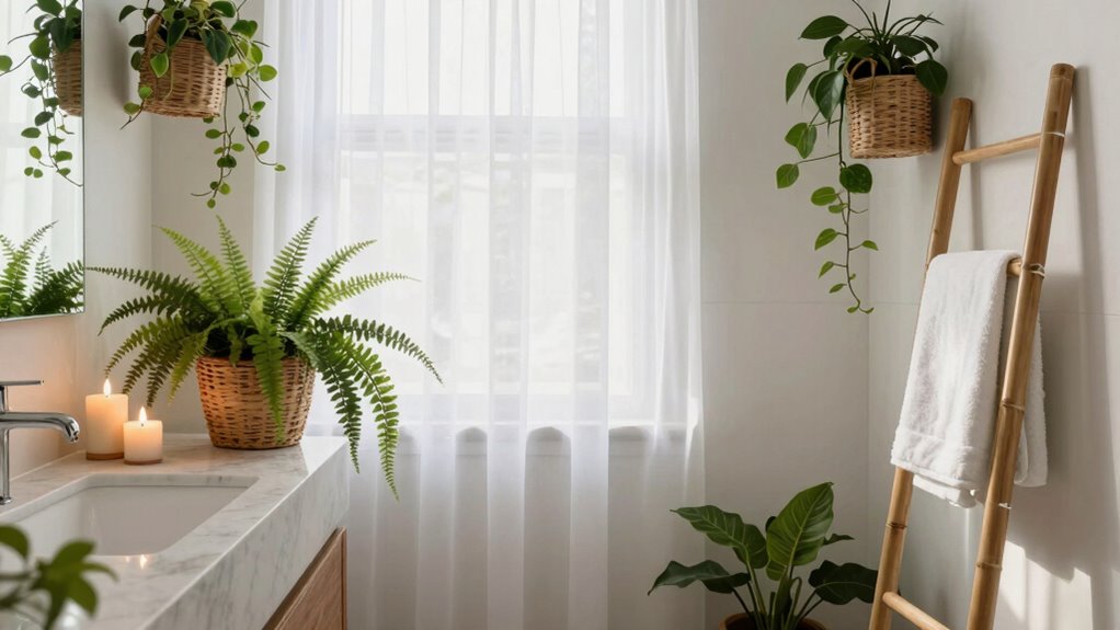 incorporate nature into bathroom