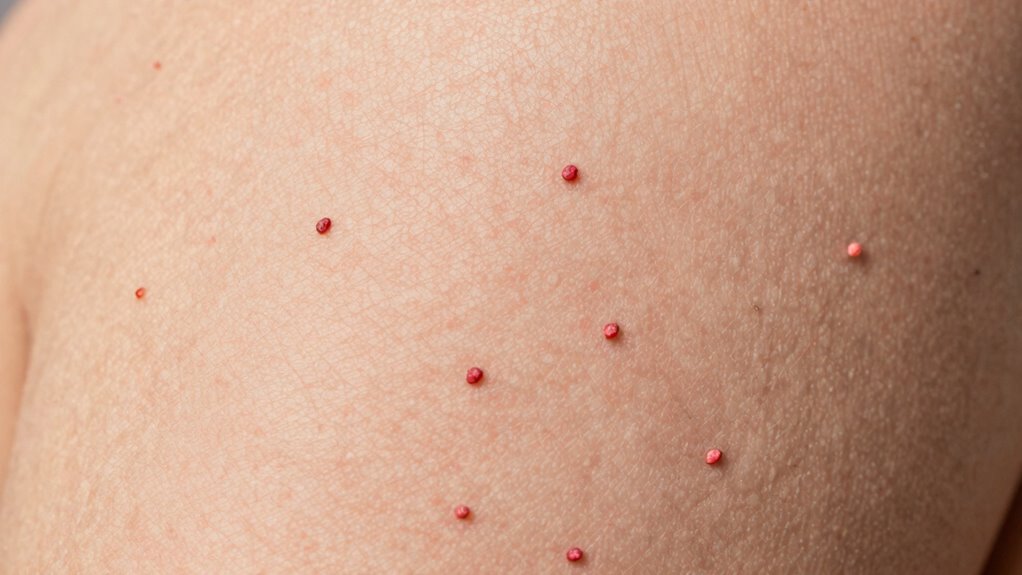 keratin buildup causes strawberry skin