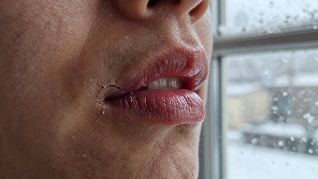 low humidity worsens lip dryness