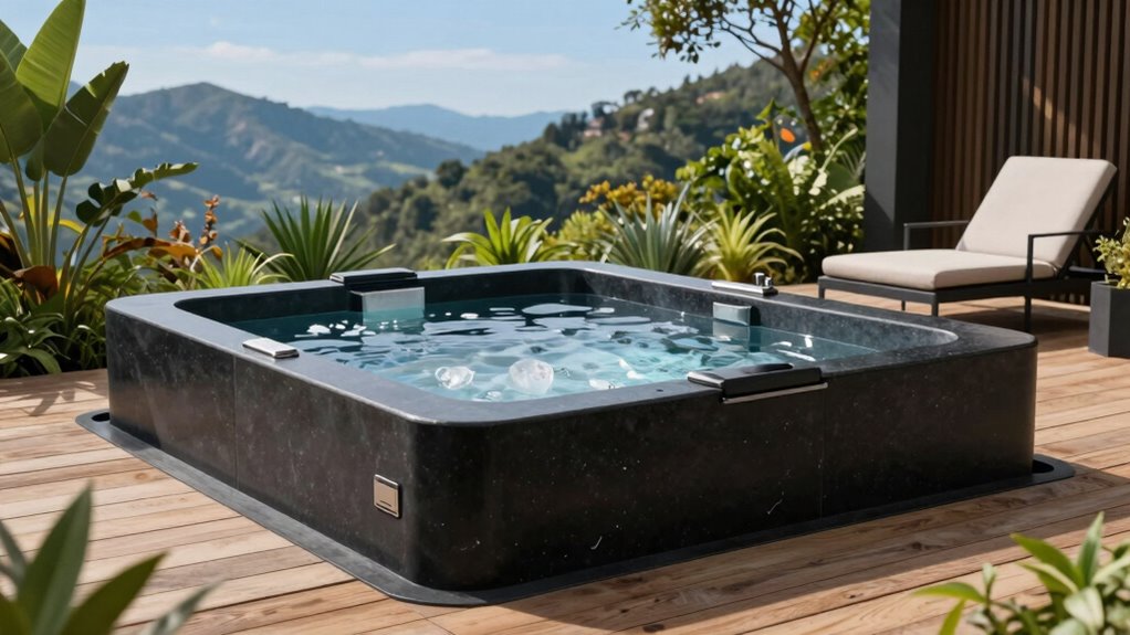 luxury cold plunge features