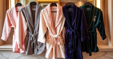luxury hotel robe selection