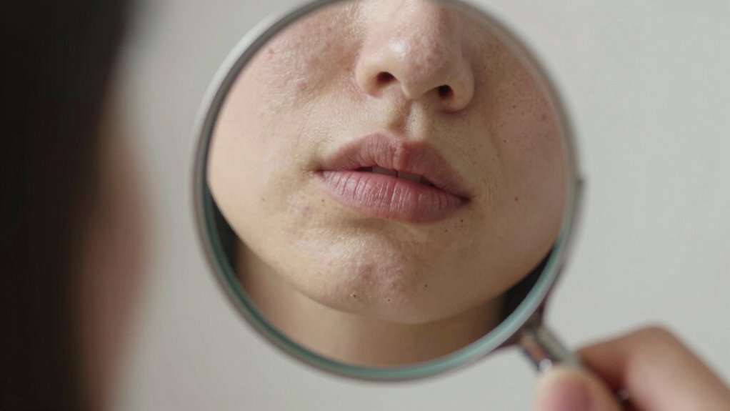 magnifying mirrors trigger skin overpicking