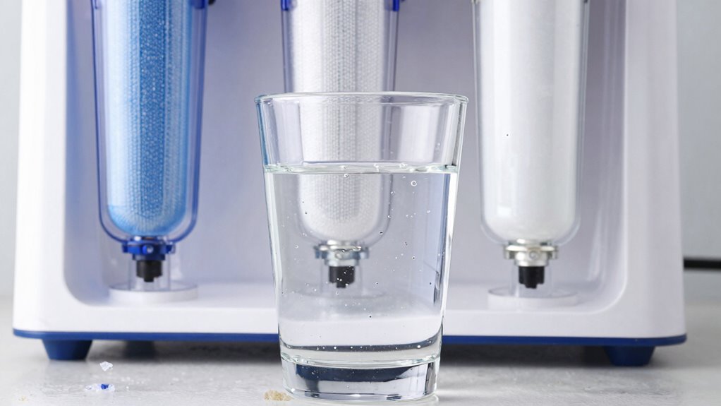 minerals and chemical residues