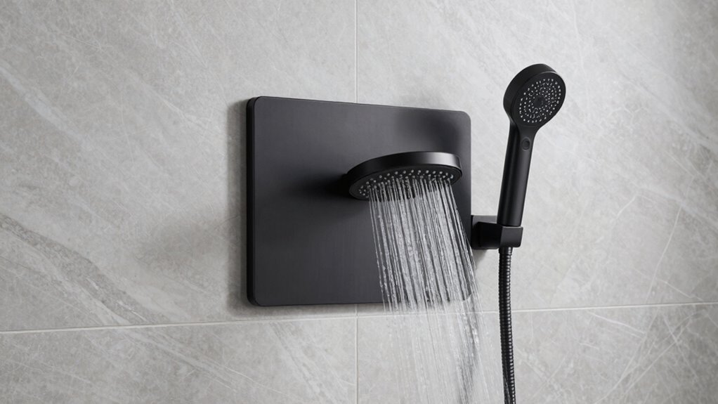 modern sleek shower design