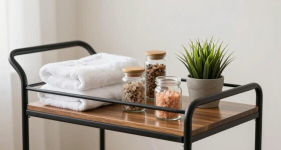 organized spa cart design