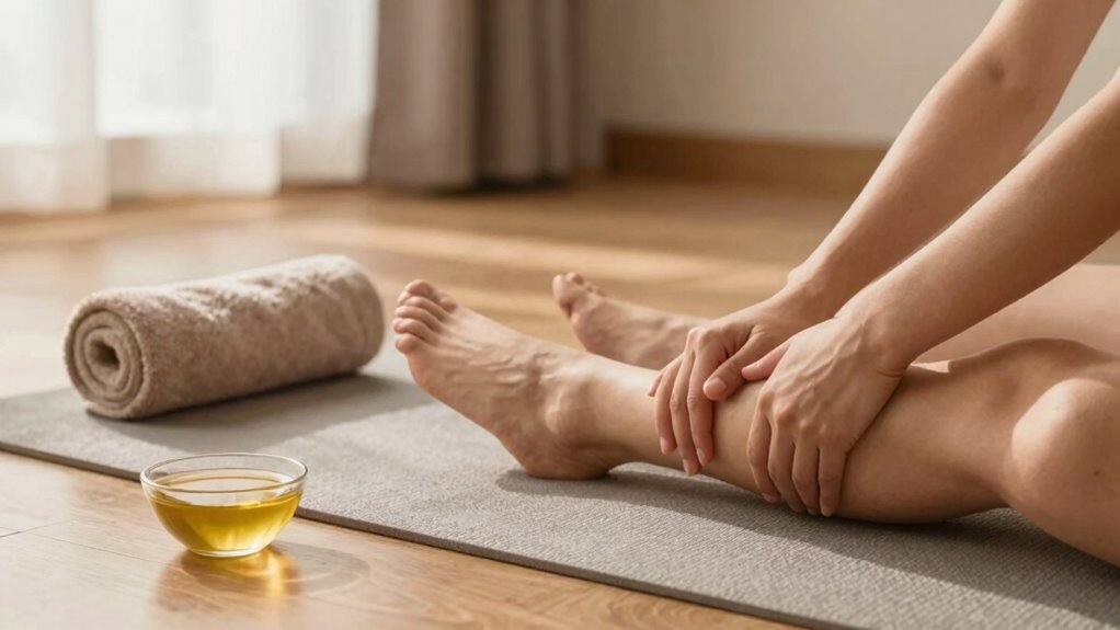 prepare legs environment relax