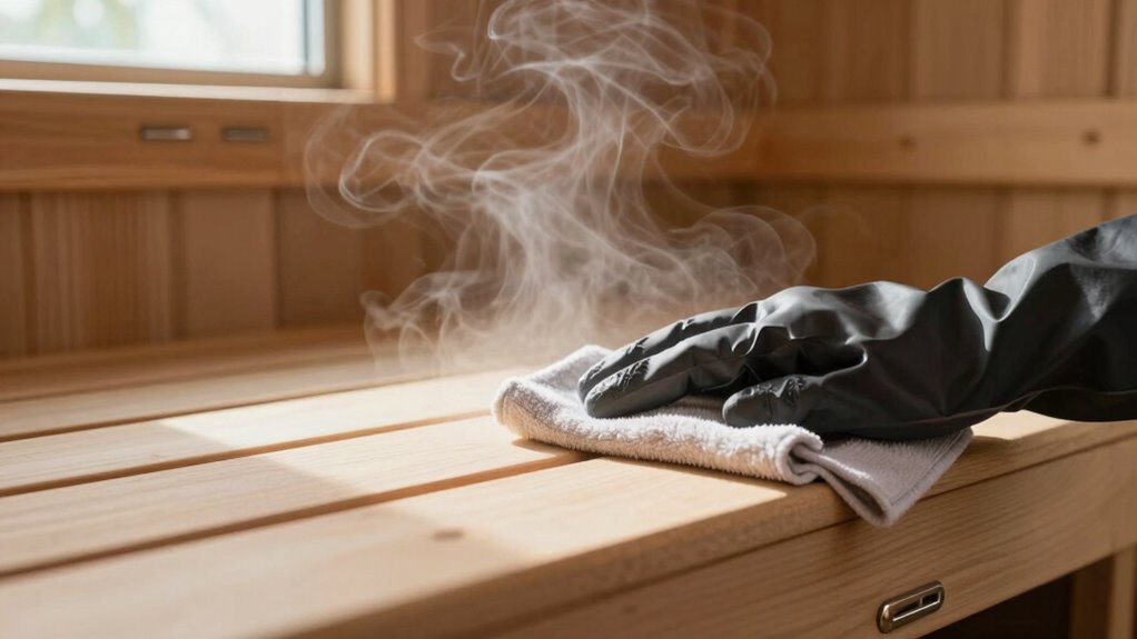 prevent musty sauna odors