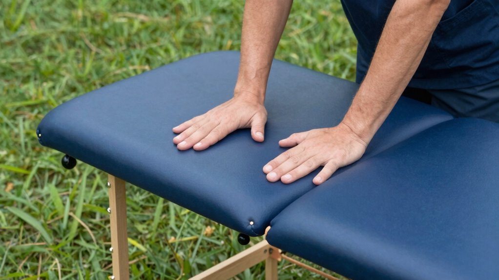 proper ergonomic massage setup