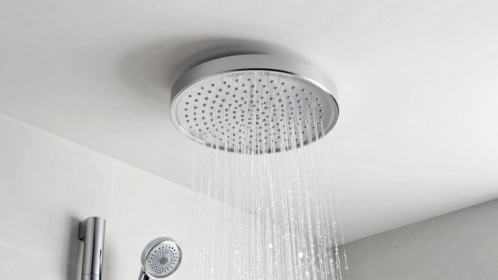 rainfall shower head considerations