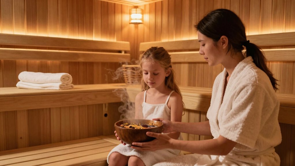 sauna rules for family