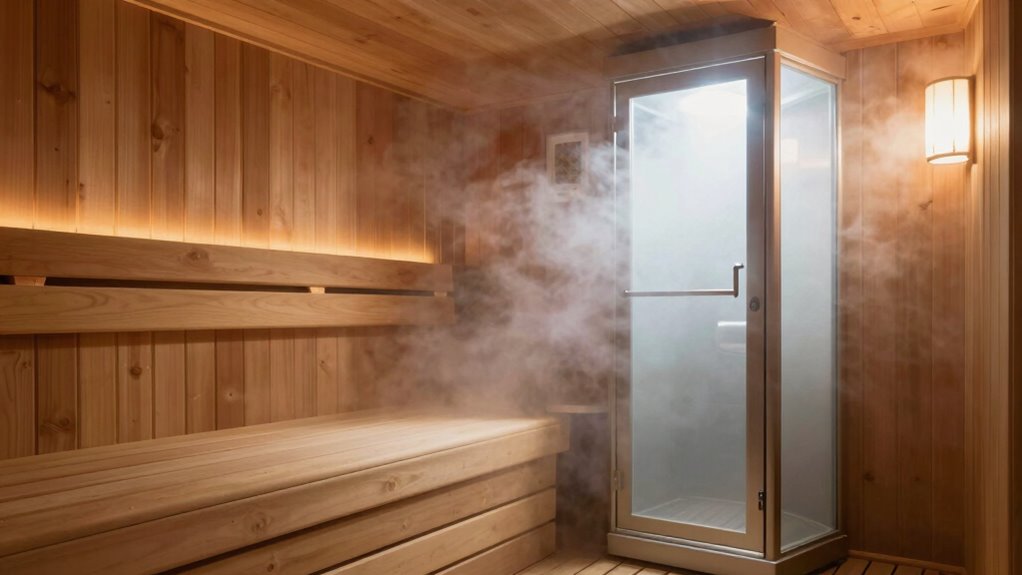 sauna vs steam room