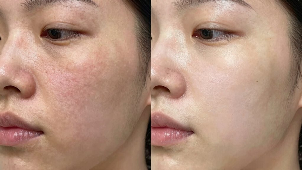 skin tightening and redness