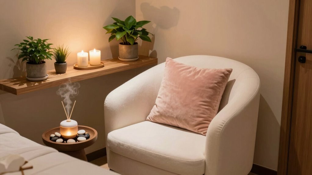 small calming spa sanctuary