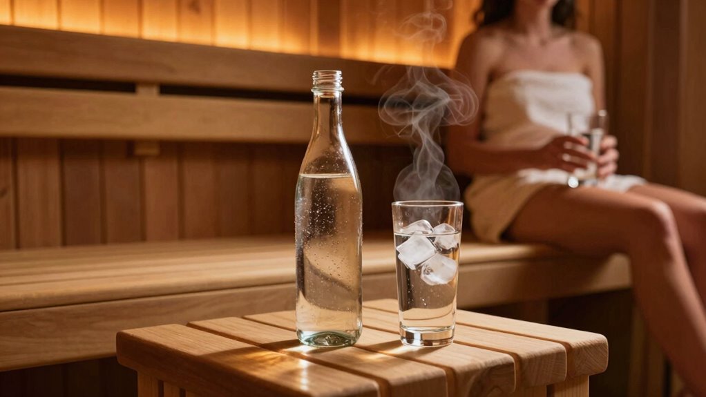 stay hydrated throughout sauna