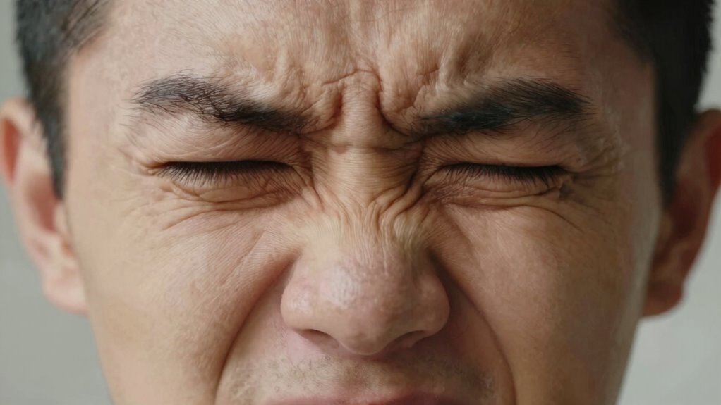 stress induced facial muscle tension