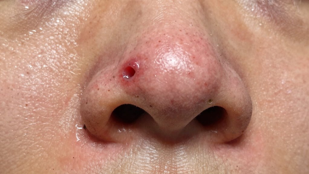 temporary skin inflammation and swelling