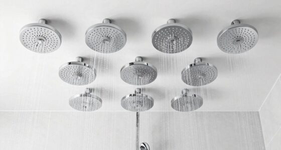 top ceiling rain shower systems